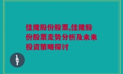 佳隆股份股票,佳隆股份股票走势分析及未来投资策略探讨