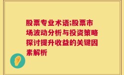 股票专业术语;股票市场波动分析与投资策略探讨提升收益的关键因素解析