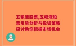 五粮液股票,五粮液股票走势分析与投资策略探讨助你把握市场机会