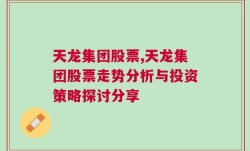 天龙集团股票,天龙集团股票走势分析与投资策略探讨分享