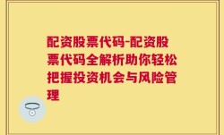 配资股票代码-配资股票代码全解析助你轻松把握投资机会与风险管理