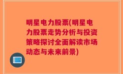 明星电力股票(明星电力股票走势分析与投资策略探讨全面解读市场动态与未来前景)