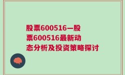 股票600516—股票600516最新动态分析及投资策略探讨