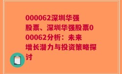 000062深圳华强股票、深圳华强股票000062分析：未来增长潜力与投资策略探讨