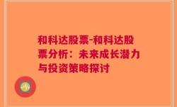 和科达股票-和科达股票分析：未来成长潜力与投资策略探讨