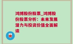 鸿博股份股票_鸿博股份股票分析：未来发展潜力与投资价值全面解读