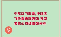 中航沈飞股票,中航沈飞股票表现强劲 投资者信心持续增强分析