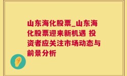 山东海化股票_山东海化股票迎来新机遇 投资者应关注市场动态与前景分析