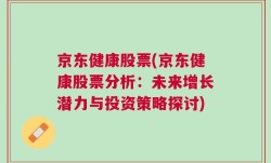 京东健康股票(京东健康股票分析：未来增长潜力与投资策略探讨)