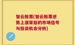 智云股票(智云股票逆势上涨背后的市场信号与投资机会分析)