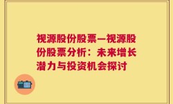 视源股份股票—视源股份股票分析：未来增长潜力与投资机会探讨