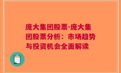 庞大集团股票-庞大集团股票分析：市场趋势与投资机会全面解读