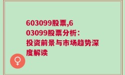 603099股票,603099股票分析：投资前景与市场趋势深度解读