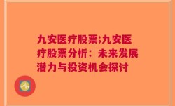 九安医疗股票;九安医疗股票分析：未来发展潜力与投资机会探讨