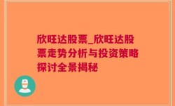 欣旺达股票_欣旺达股票走势分析与投资策略探讨全景揭秘