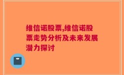 维信诺股票,维信诺股票走势分析及未来发展潜力探讨