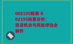 002195股票-002195股票分析：投资机会与风险评估全解析