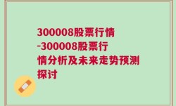 300008股票行情-300008股票行情分析及未来走势预测探讨