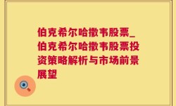 伯克希尔哈撒韦股票_伯克希尔哈撒韦股票投资策略解析与市场前景展望