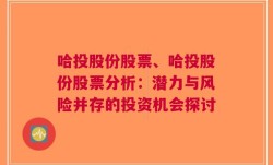 哈投股份股票、哈投股份股票分析：潜力与风险并存的投资机会探讨