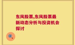 东风股票,东风股票最新动态分析与投资机会探讨