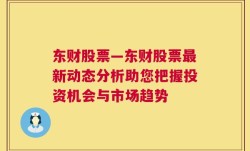 东财股票—东财股票最新动态分析助您把握投资机会与市场趋势