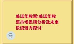 美诺华股票;美诺华股票市场表现分析及未来投资潜力探讨