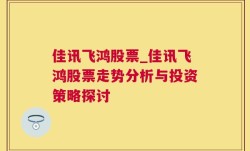 佳讯飞鸿股票_佳讯飞鸿股票走势分析与投资策略探讨