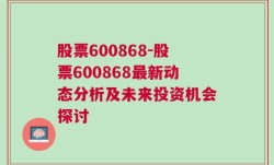 股票600868-股票600868最新动态分析及未来投资机会探讨