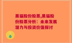 黑猫股份股票,黑猫股份股票分析：未来发展潜力与投资价值探讨