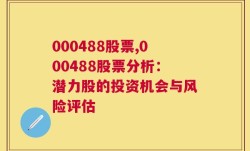 000488股票,000488股票分析：潜力股的投资机会与风险评估