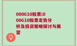 000610股票;000610股票走势分析及投资策略探讨与展望