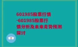 601985股票行情-601985股票行情分析及未来走势预测探讨