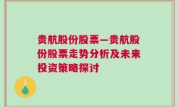 贵航股份股票—贵航股份股票走势分析及未来投资策略探讨