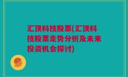 汇顶科技股票(汇顶科技股票走势分析及未来投资机会探讨)