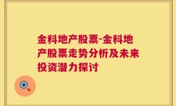 金科地产股票-金科地产股票走势分析及未来投资潜力探讨