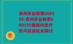 贵州茅台股票600159-贵州茅台股票600159最新动态分析与投资机会探讨