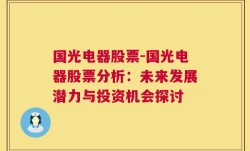 国光电器股票-国光电器股票分析：未来发展潜力与投资机会探讨