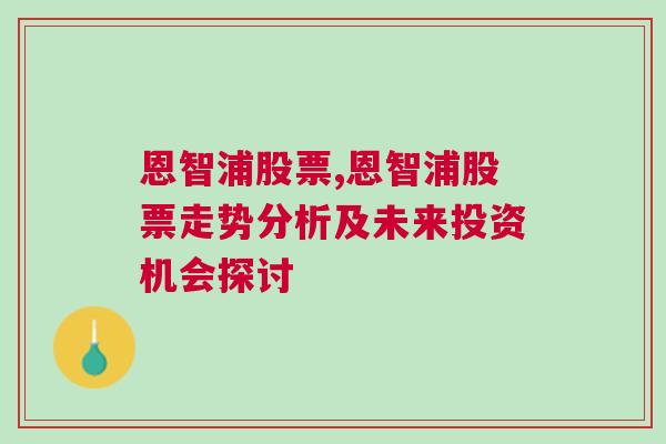 恩智浦股票,恩智浦股票走势分析及未来投资机会探讨